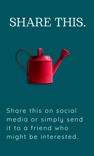 Share this on social media - Watering can